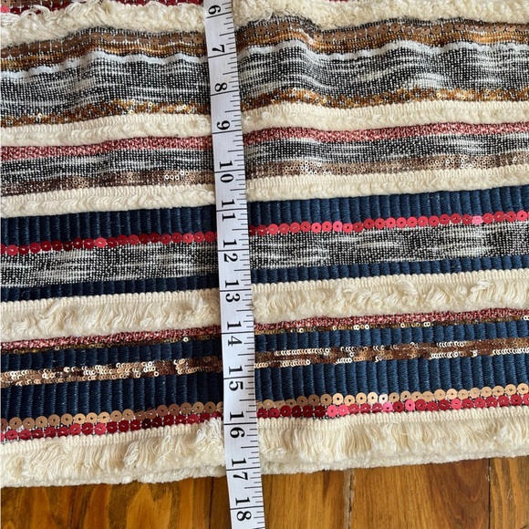 Anthropologie Bohemian Moulinette Soeurs Erine Beaded Fringe Skirt size 4 - Picture 10 of 15